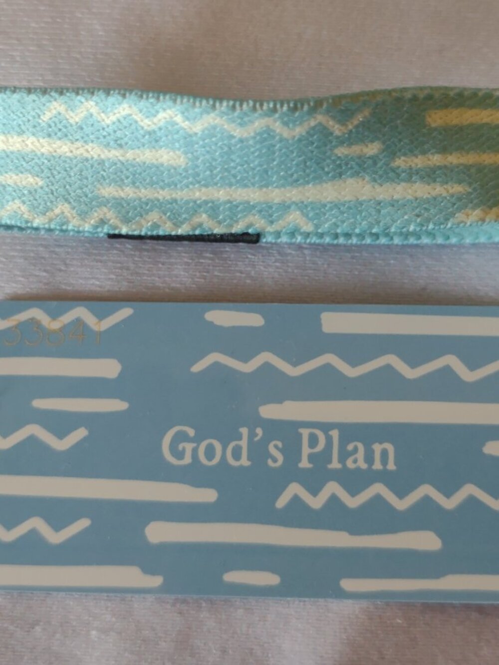 ZOX **GOD’S PLAN** Silver Single medium Wristband w/Card. OG style